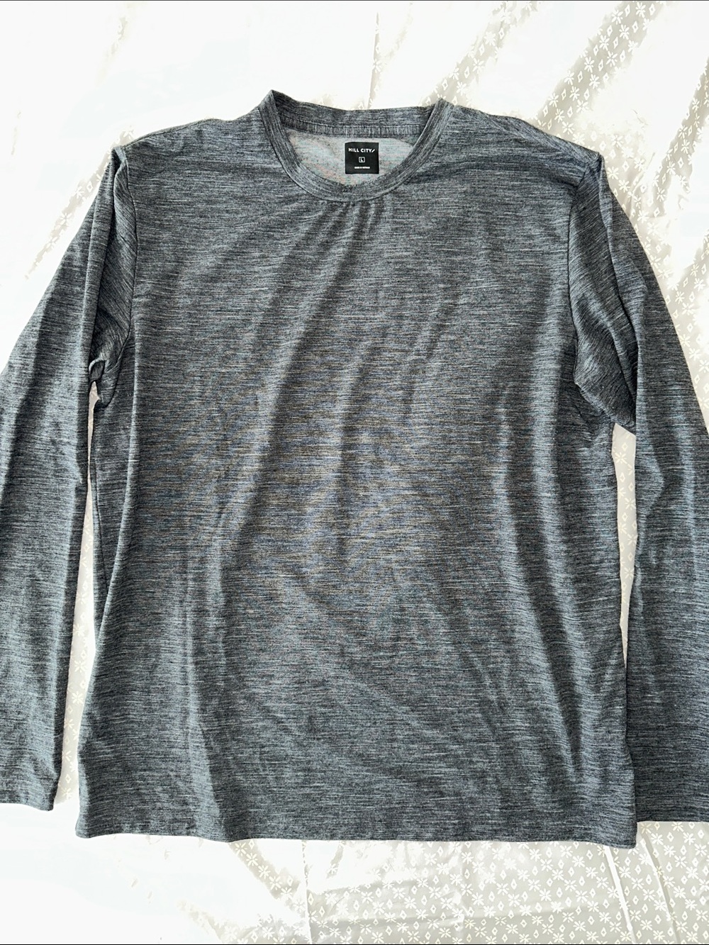 Men’s Hill City merino wool blend long sleeve- L